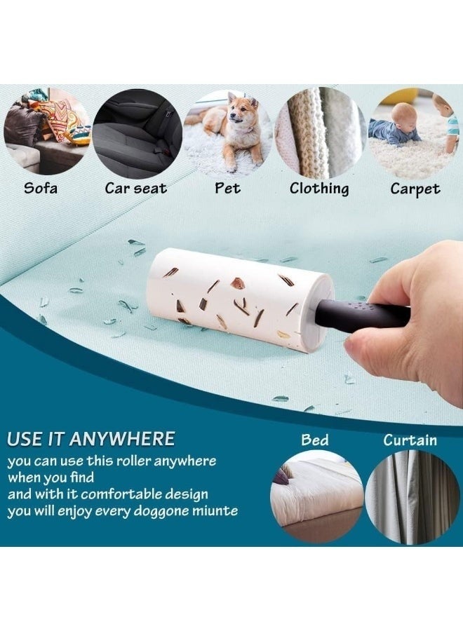 أيكيا لفافات إعادة ملء لفرشاة إزالة الوبر – 2 لفات، كل لفافة تحتوي على 60 ورقة لاصقة – لإزالة الشعر، الوبر، الغبار من الملابس، الأثاث ومقاعد السيارات مناسبة لفرشاة - Image 2